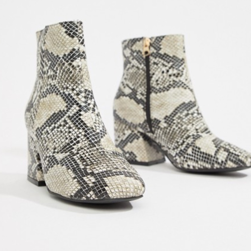 ASOS Snakeskin Booties